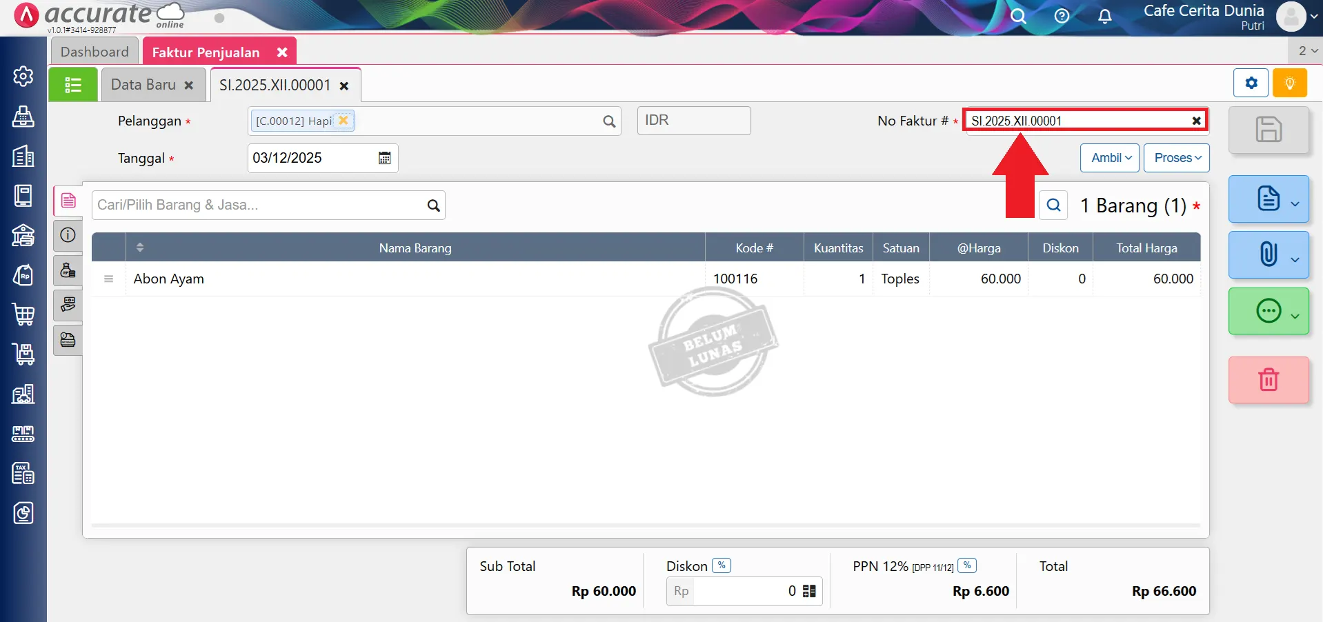 membuat penomoran bulan romawi